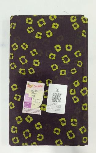 PL COTTON SAREES WITH WAX DOT PRINT DESIGNS